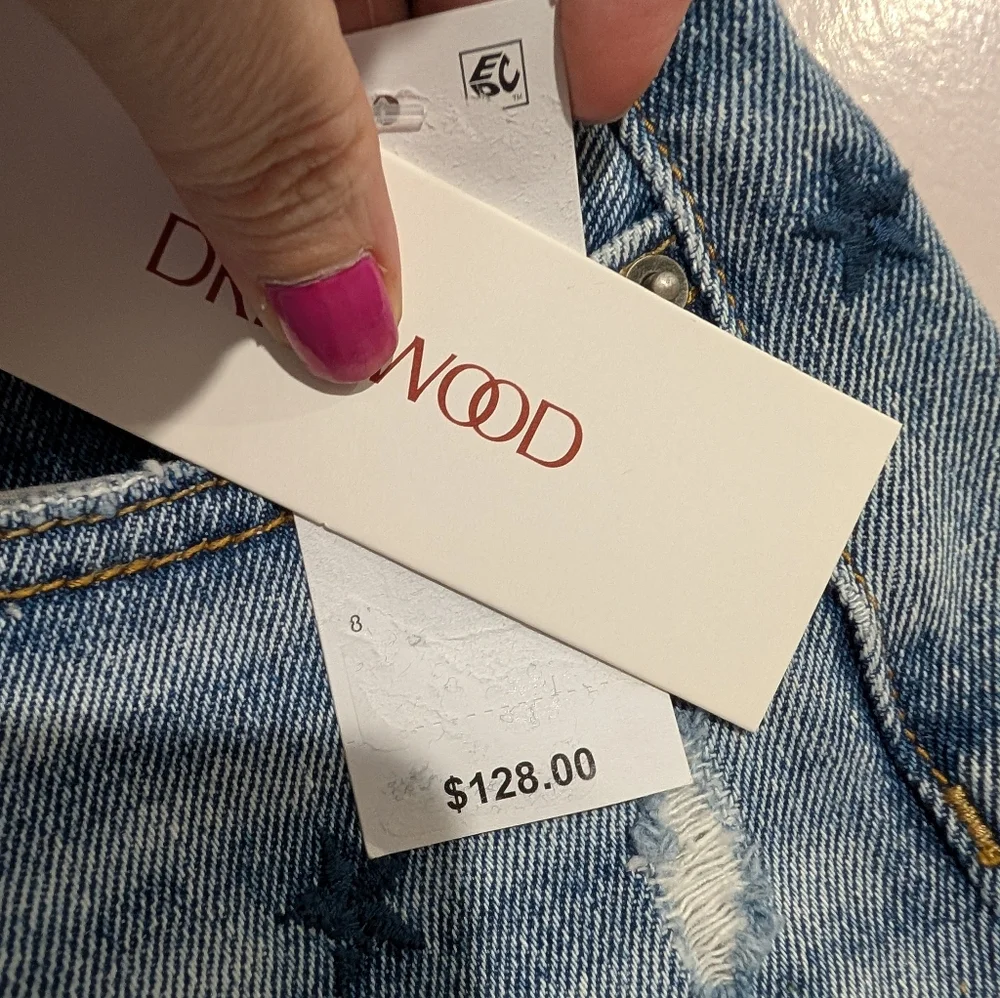 Driftwood Embroidered Stars Bermuda Shorts Size 31 New With Tags - Picture 5 of 9